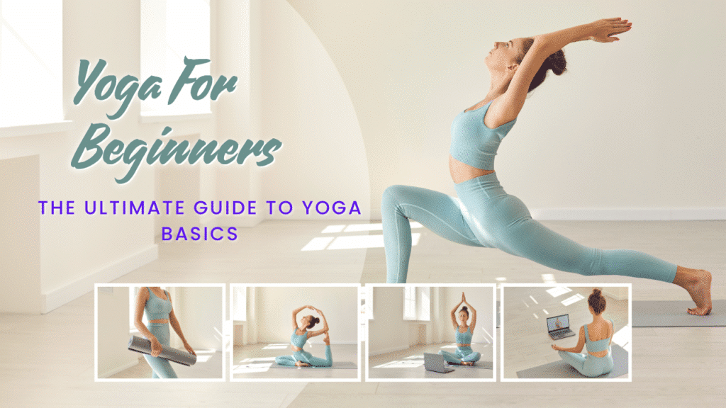 Person practicing beginner yoga poses on a calm mat with pastel background – Yoga for Beginners Guide